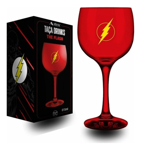 Taça Drinks Prime Flash | Colecionável | Dc Comics
