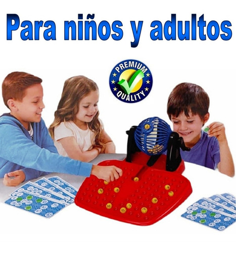 Juego De Bingo Con Biombo Y Tablero 90 Números 48 Cartones
