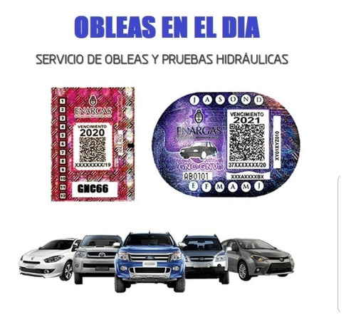 Imagen 1 de 1 de Oblea De Gnc Online