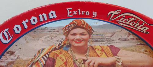Antigua Charola Cerveza Corona Y Victoria Detallesestéticos (Usado)