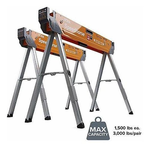 Portamate Speedhorse Sawhorse Juego 2 Soporte Mesa