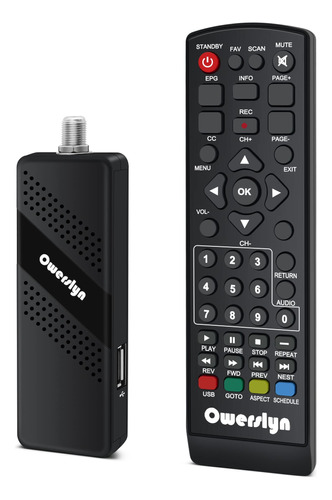 Owerslyn - Caja Convertidora Digital Para Tv, Sintonizador A