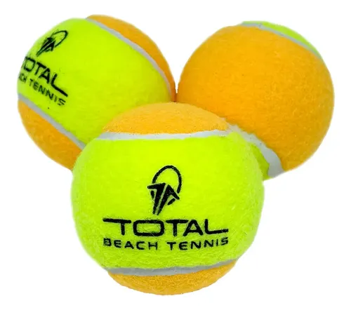 Kit 3 Bolas Beach Tennis | ITF Approved Stage 2 Profissional