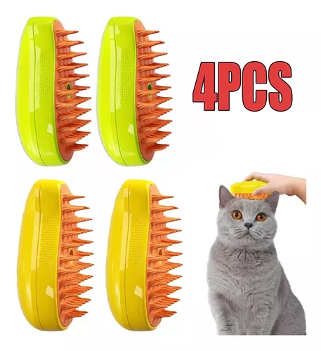 1 Cepillo Eléctrico Para Gatos, Cepillo De Vapor Para Gatos 3 En 1, Cepillo  De Vapor Para Gatos Autolimpiante, Cepillo De Vapor Para Gatos Para Masaje, Cepillo  De Pelo De Gato Para