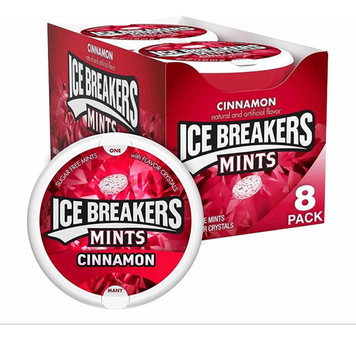 Dulces Americanos Importados Ice Breakers® Canela X 8