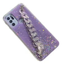 Comprar Funda Tpu Con Brillito+cadena Para Moto G20 G30 G20 Se