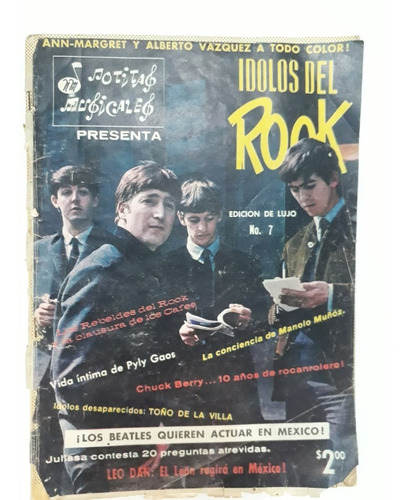 3 Revistas Idolos Del Rock The Beatles Año 1967