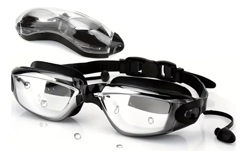Goggles Natacion Gafas Deportivas Kit De Natacion Negro