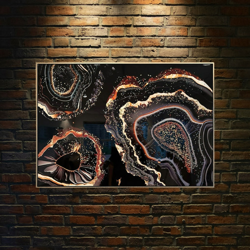 Cuadro Decorativo Abstracto Grande Moderno De Interior