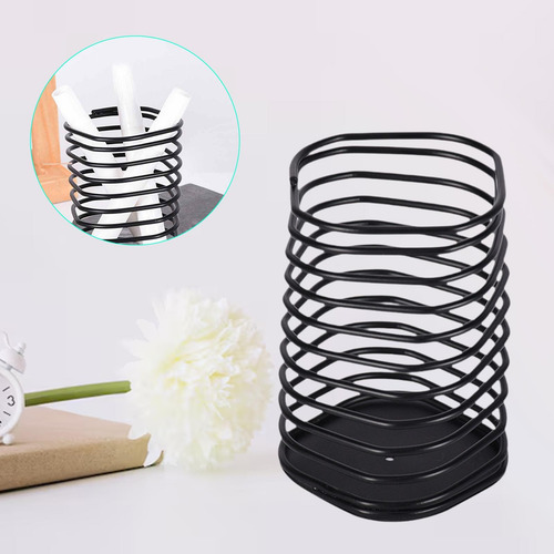 Porta-canetas De Metal E Organizador De Mesa De Papelaria De