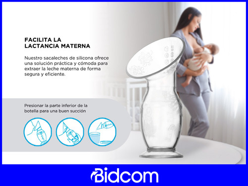 Sacaleche De Leche Materna Gadnic De Silicona Manual Mamas