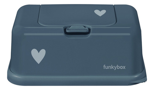 Caja Para Toallas Húmedas Funkybox Azul/verde Corazón
