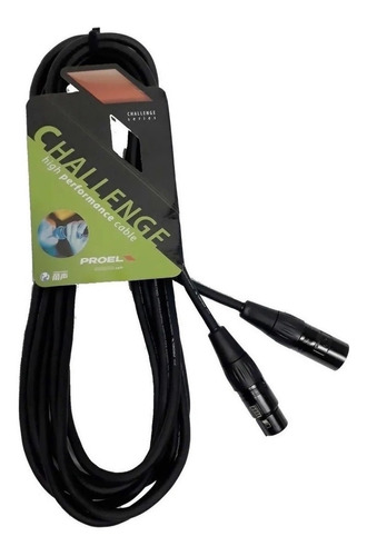 Cable De Microfono Proel Challenge Canon Xlr 2 Metros