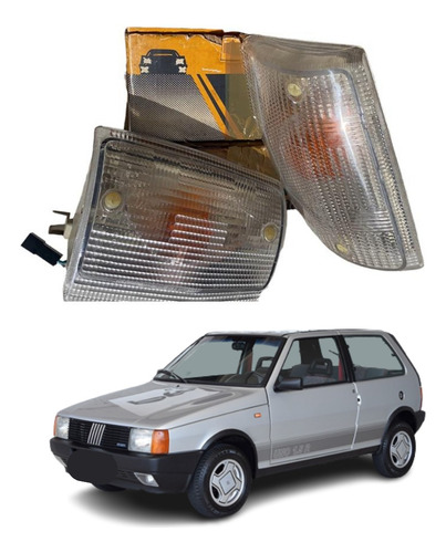 Lanterna Pisca Do Fiat Uno 1.5 1.6 R Até 90 Cibié - Par