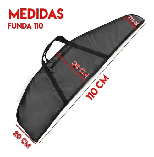 Imagen 3 de 10 de Funda Rifle Carabina 125 / 110 Cm Con Mira Regular