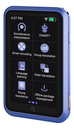 Traductor De Voz, Grabación De Texto Portátil, Video Y 4g