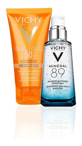 Vichy Combo Mineral 89 + Solar Spf 50 Toque Seco 