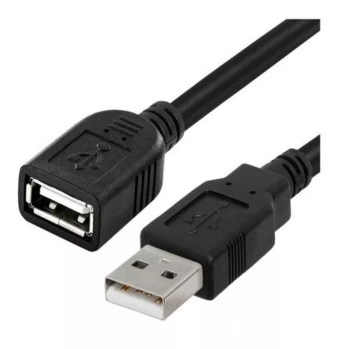 Cable alargador USB, hembra a macho, extensión, alta velocidad, impresora,  ratón, teclado, pendrive, mando de consola, disco ext