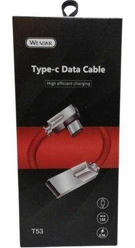 Cable Carga Datos Alta Eficiencia Reforzado Usb Tipo C 2a