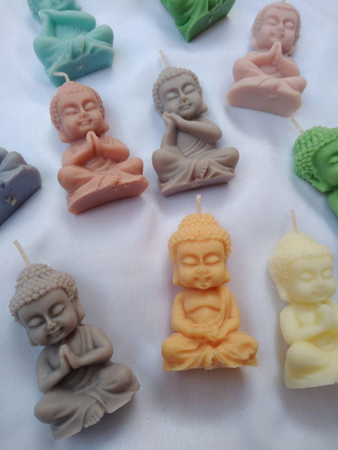 10 Velas De Cera De Soja Con Forma De Buda Aromáticas Surtido Buda