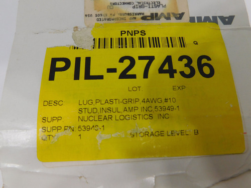 Lot Of 93 Each Amp 53949-1 00 Plasti-grip Electrical Con Ccb