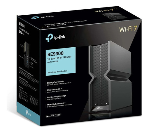 Router Tri Banda Tp Link Archer Be9300 Wifi 7 Rompe Muros