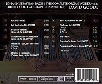 Bach J.s. / Goode Complete Organ Works 10 Usa Import Cd