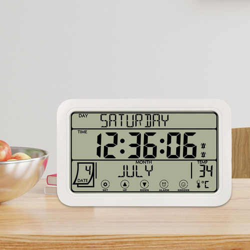 // Reloj De Pared Electrónico Con Pilas Decorativas Para La