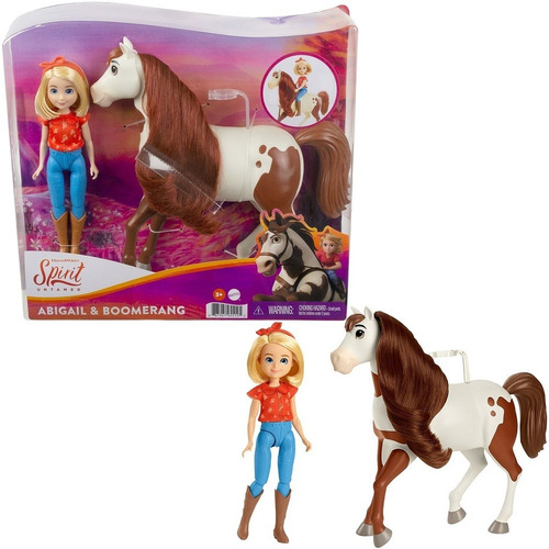 Imagem 1 de 5 de Boneca Abigail E Cavalo - Spirit Untamed - Mattel Dreamworks