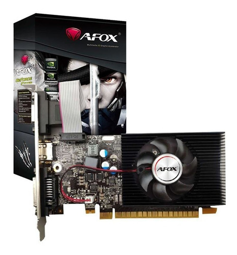 Imagem 1 de 2 de Placa De Vídeo Afox Nvidia Geforce Gt420 2gb Gddr3 128 Bits