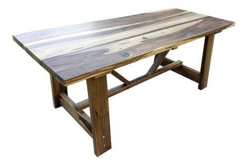 Mesa Estilo Campo - En Madera De Guayubira. -carpintero F