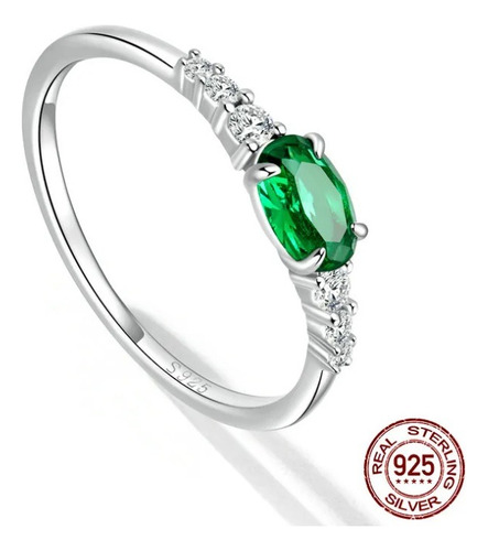 Anillo De Compromiso Mujer Fabricado En Plata 925 + Estuche