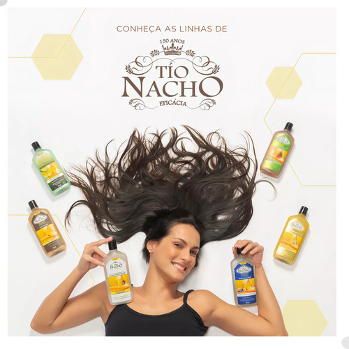 Shampoo Tío Nacho Antiqueda 415ml - Engrossador Mel