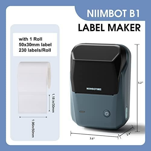 Impresora De Etiquetas Portátil Bluetooth Niimbot-azul
