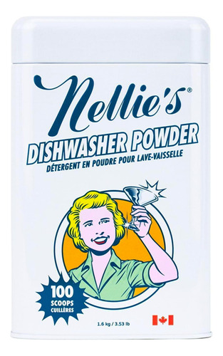 Nellie's Polvo Para Lavavajillas, Resistente A Los Residuos 