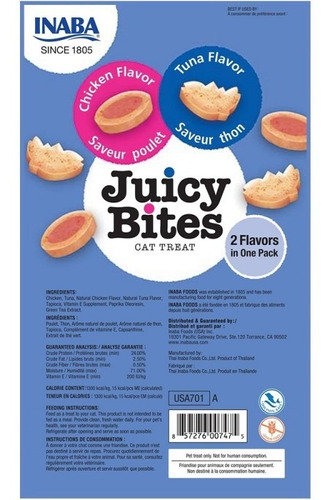 Juicy Bites Atún Y Pollo Para Gatos 