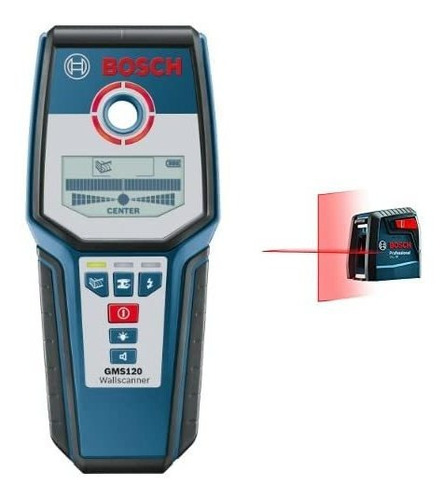 Bosch Digital Multi-scanner Gms120 Autonivelante Cro Red