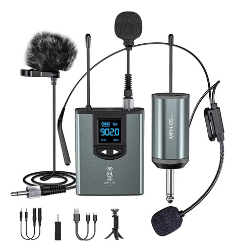 Sistema De Micrófono Inalámbrico Auriculares Mic/micrófono D