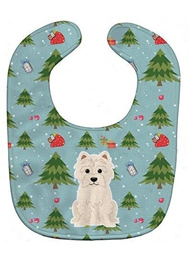 Tesoros De Carolinas Bb4702bib Babero De Navidad Westie Gran