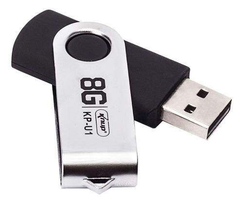 Pendrive Knup KP-U1 8GB preto/prateado