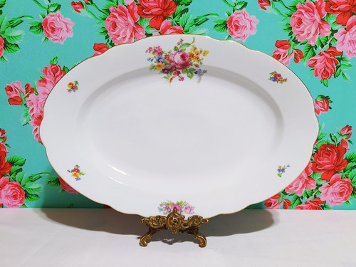 Fuente De Porcelana Verbano De 39 X 27 Cm