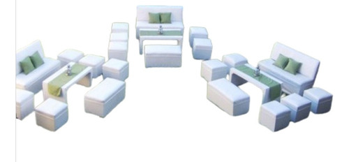 Combo ,puff Para Salon De Fiestas
