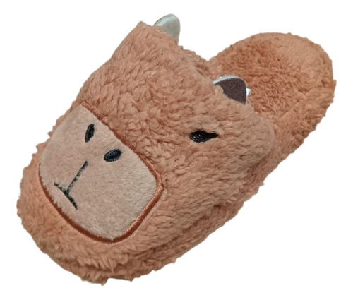 Pantuflon Peluche Acolchado Capybara Infantil 27/34