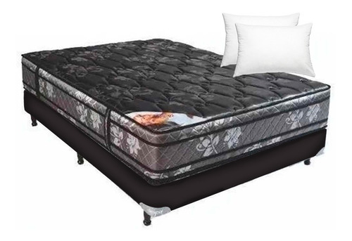 Conjunto Sommier 2 Plazas Deseo Diamante + 2 Almohadas