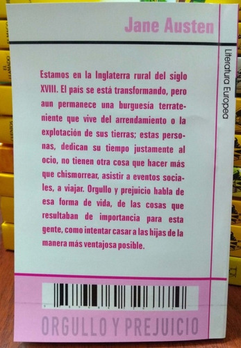 Orgullo Y Prejuicio, De Jane Austen. Editorial Octaedro, Tapa Blanda En Español, 2003