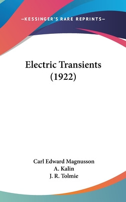 Libro Electric Transients (1922) - Magnusson, Carl Edward