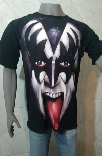 Remera Kiss Gene Simmons Rock Bandas Metal