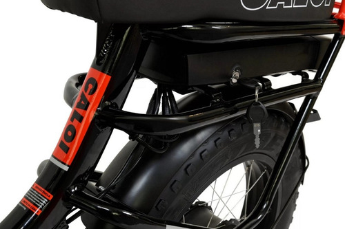Bicicleta eléctrica Caloi Mobylette 350w con freno hidráulico, color negro