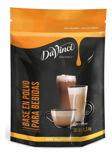 Base Para Bebidas, Davinci Chocolate Blanco Bolsa Con 1.3 Kg