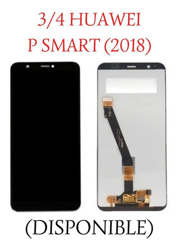 3/4 Pantalla Huawei P Smart 2018/ Honor 7s/ Flex Doblado.